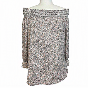 WOMEN'S Off the Shoulder Boho Top Eliane‎ Rose Small